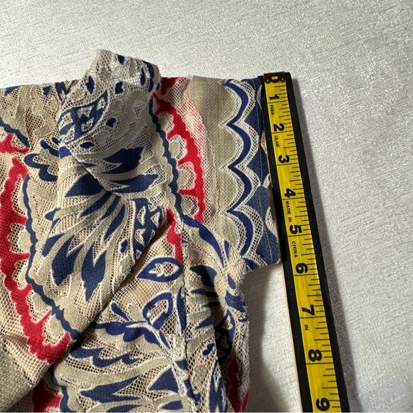 BCBG MaxAzria Cailean Burnout Print Lace Gown - Picture 9 of 16